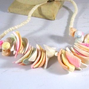 Unique Hand Crafted Puka & Multi Shell Collar Necklace